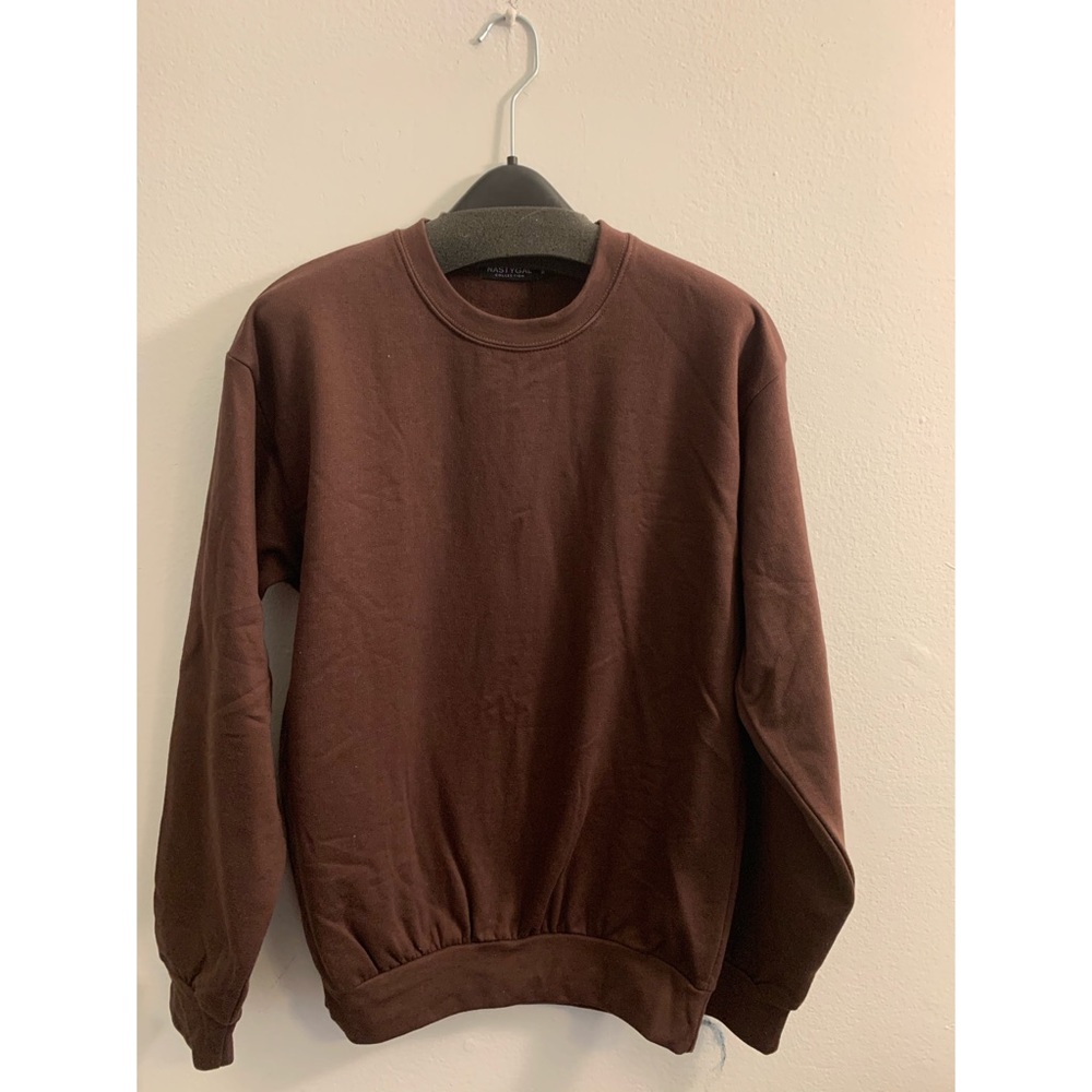 Nasty Gal plain chocolate SweatShirt Brown